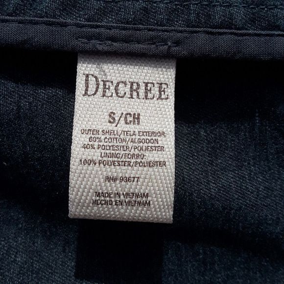 Decree black long line Jean jacket - Picture 7 of 11